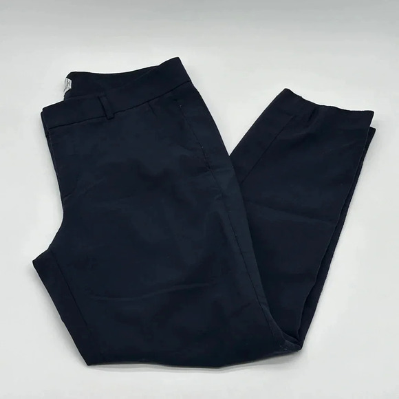 Vince Women's Navy Blue Slacks Wool Blend Ankle Pants Size 10 - Picture 1 of 8